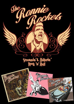 Les 3 CD des Ronnie Rockets.